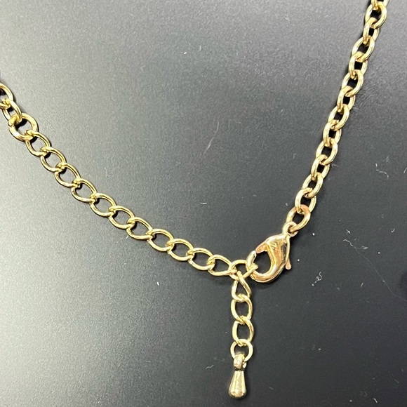 Red Floral Statement Necklace Bib Drop Earrings Jewelry Holiday Set Gold Rose gf - Picture 12 of 16